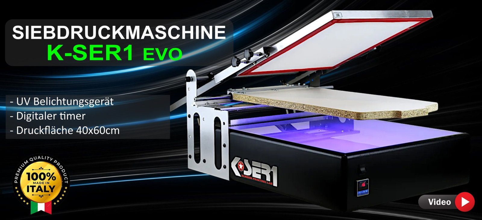 Siebdruckmaschine K-SER 1 Evo